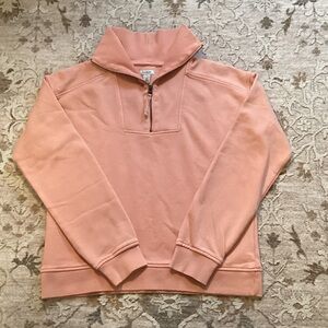 L.L. Bean Light Peachy Pink Zip-Up Sweatshirt